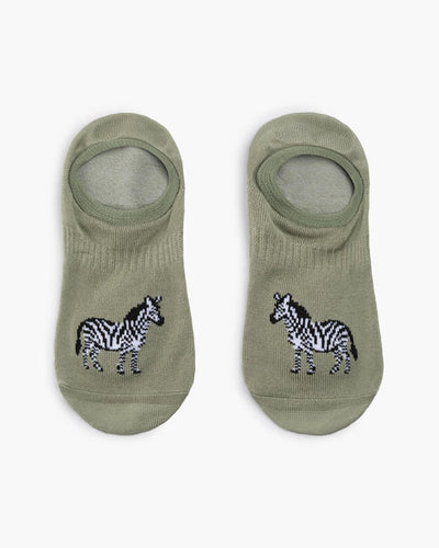 Bamboozld - Womens 2pk Invisble Socks - Safari