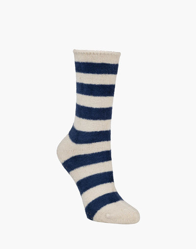 Bamboozld - Luxe Bed Sock - Navy Stripe
