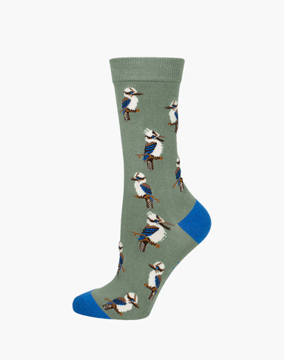 Pussyfoot - Womens Kookaburra Bamboo Sock | Light Khaki