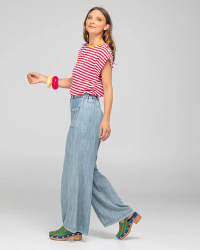 Boom Shankar - Bellissimo Tee - Red Stripe - SS25TP05-04