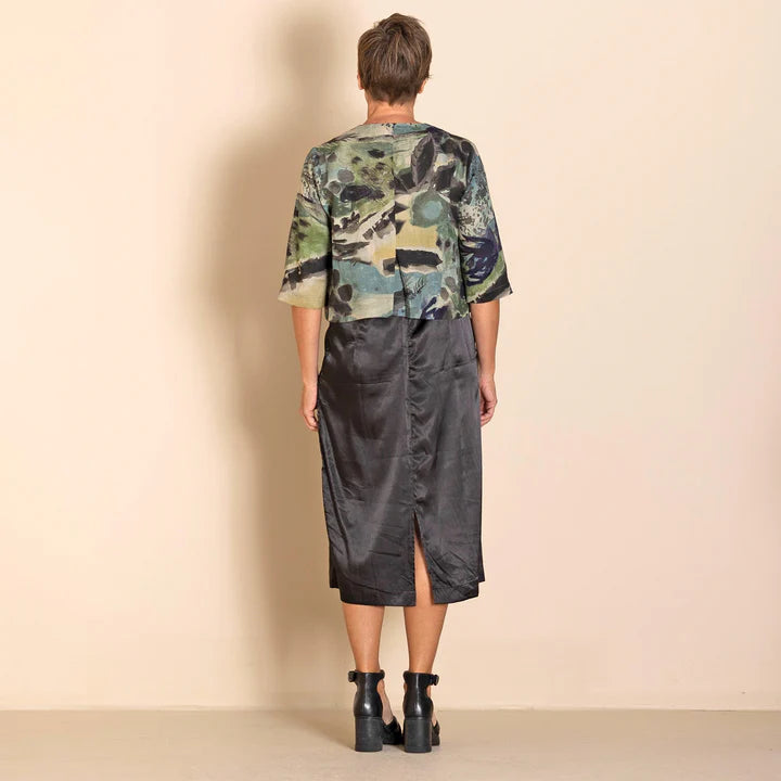 Megan Salmon - Linen Birdie Jacket - Park Life - M5010