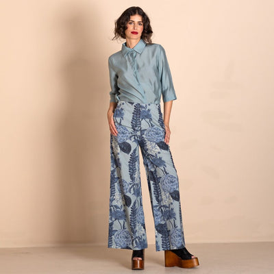 Megan Salmon - Blue Annuals Mariner Pant