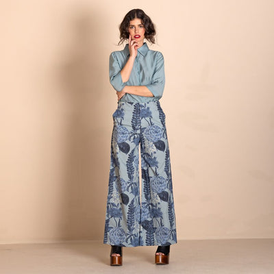 Megan Salmon - Blue Annuals Mariner Pant