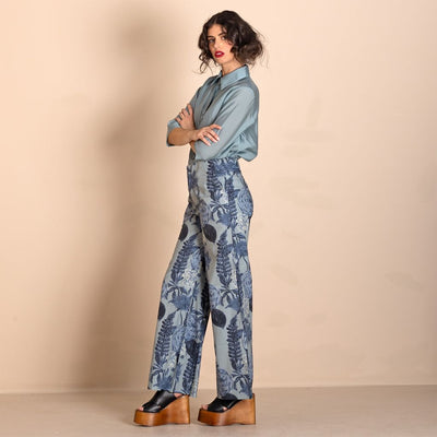 Megan Salmon - Blue Annuals Mariner Pant