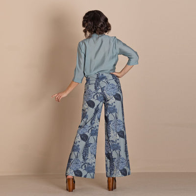 Megan Salmon - Blue Annuals Mariner Pant