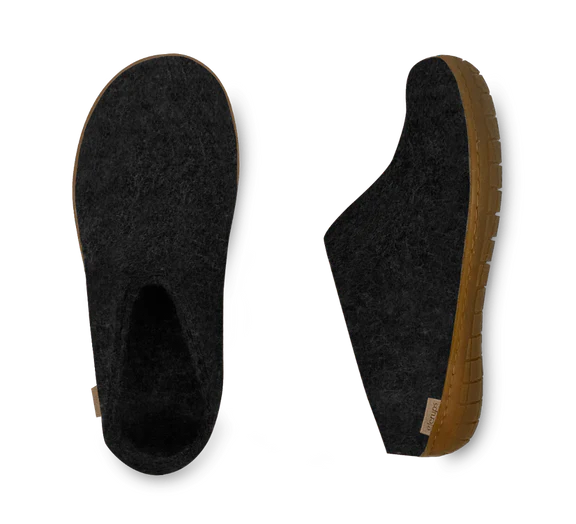 Glerups - The Honey Rubber Slip on Charcoal - BR-02-00