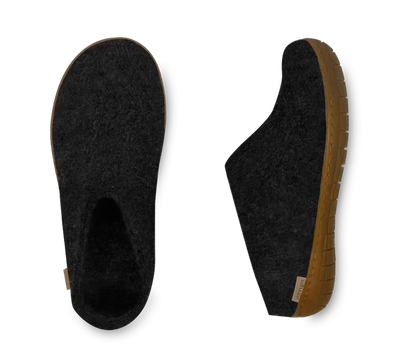 Glerups - The Honey Rubber Slip on Charcoal - BR-02-00
