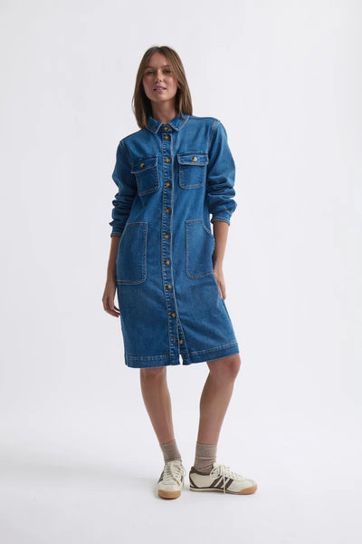 Kireina - Brandy Dress - Dakota Wash - KAU260027
