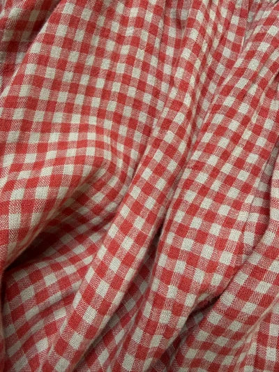 Eva's Sunday - Paloma Sleeveless Dress - Burnt Sienna Gingham