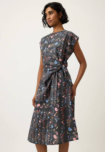 Nancybird - Casey Dress - Watercolour Charcoal - S26-A37CH