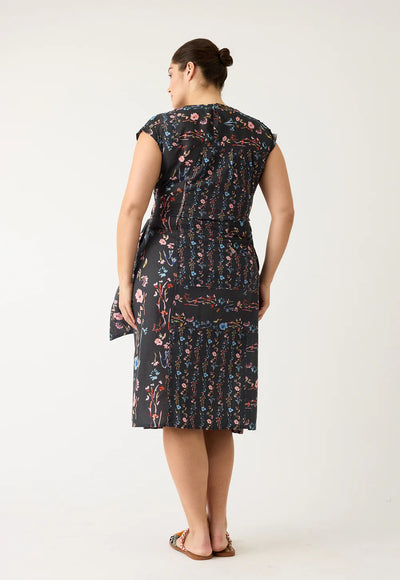 Nancybird - Casey Dress - Watercolour Charcoal - S26-A37CH