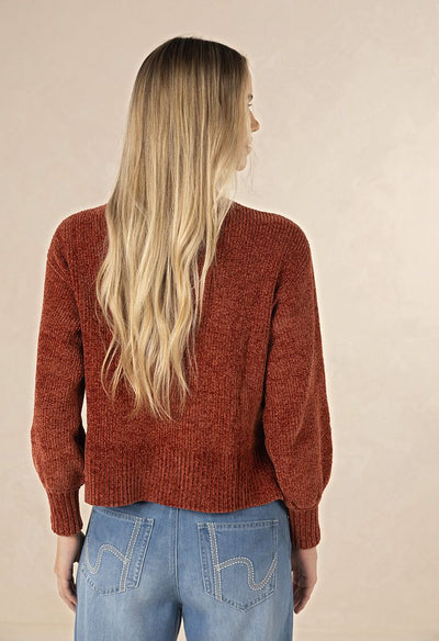 Humidity - Chenille Jumper - Rust - HW26313