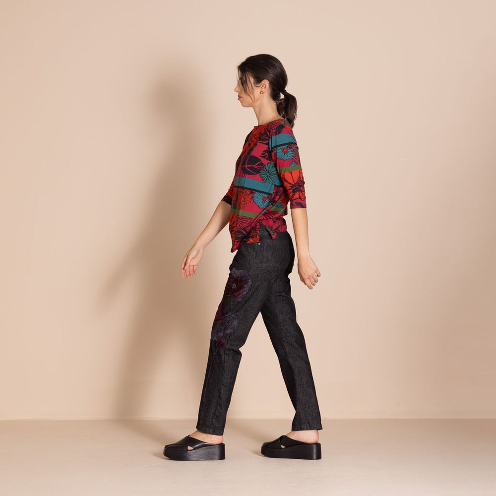 Megan Salmon - Chrysanthemum Audrey Tee