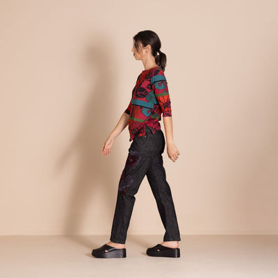 Megan Salmon - Chrysanthemum Audrey Tee
