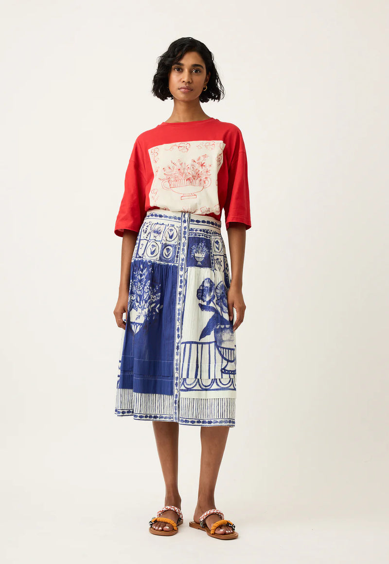 Nancybird - Coco Pintuck Skirt - Lyon Tile - S26A21LT