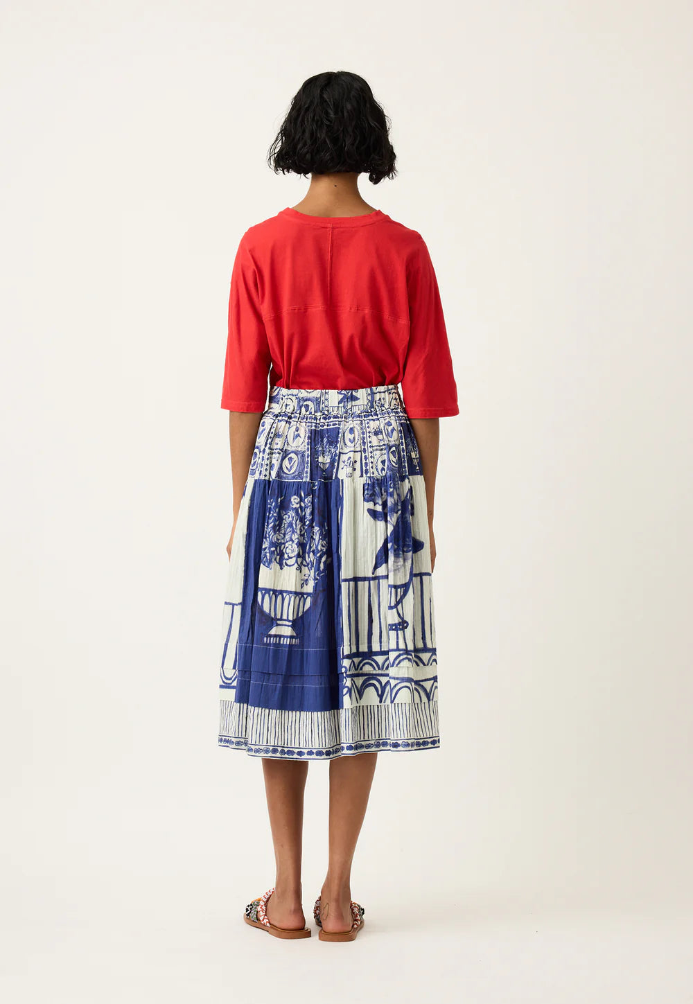 Nancybird - Coco Pintuck Skirt - Lyon Tile - S26A21LT