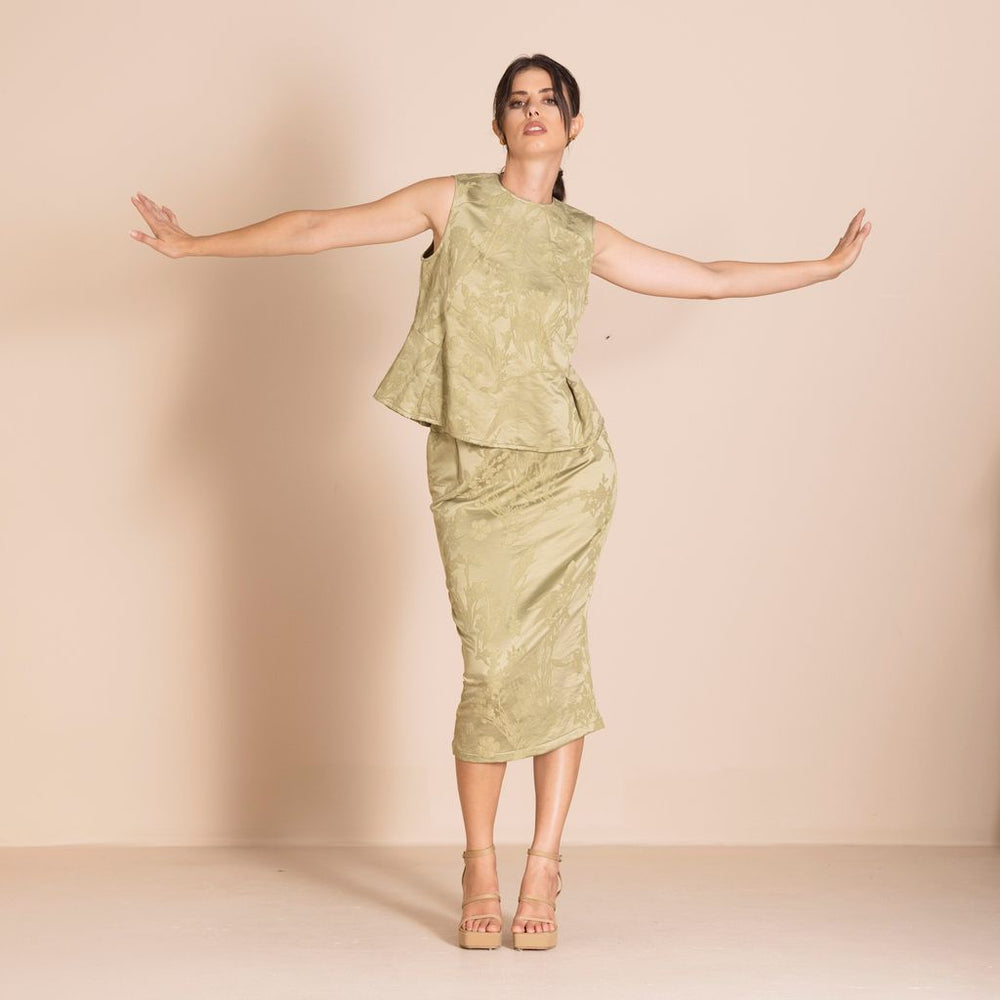 Megan Salmon - Cowslip Coda Shell - Pisatachio - M6621