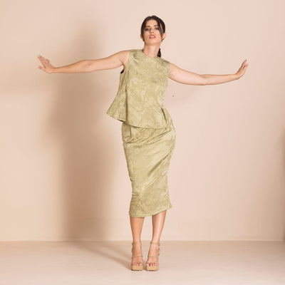 Megan Salmon - Cowslip Coda Shell - Pisatachio - M6621