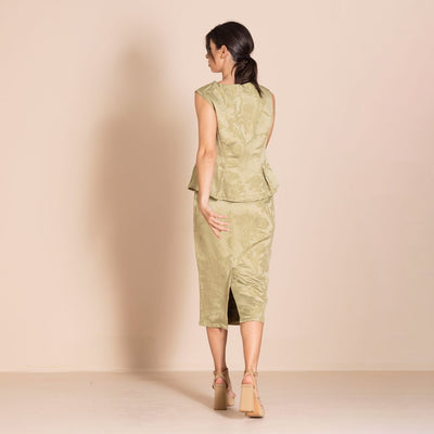 Megan Salmon - Cowslip Coda Shell - Pisatachio - M6621