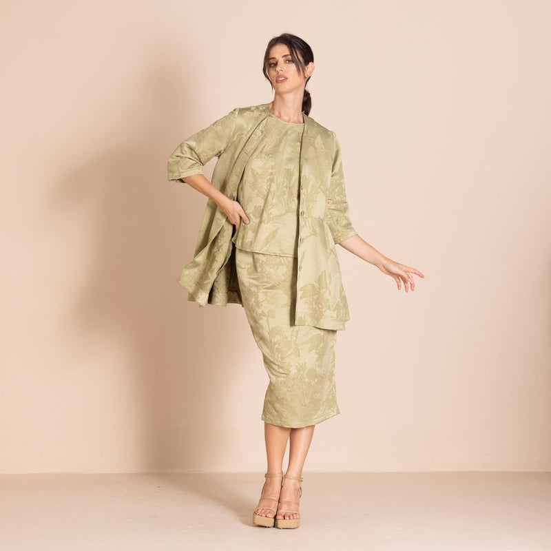 Megan Salmon - Cowslip Tyler Coat - Pistachio - M5607
