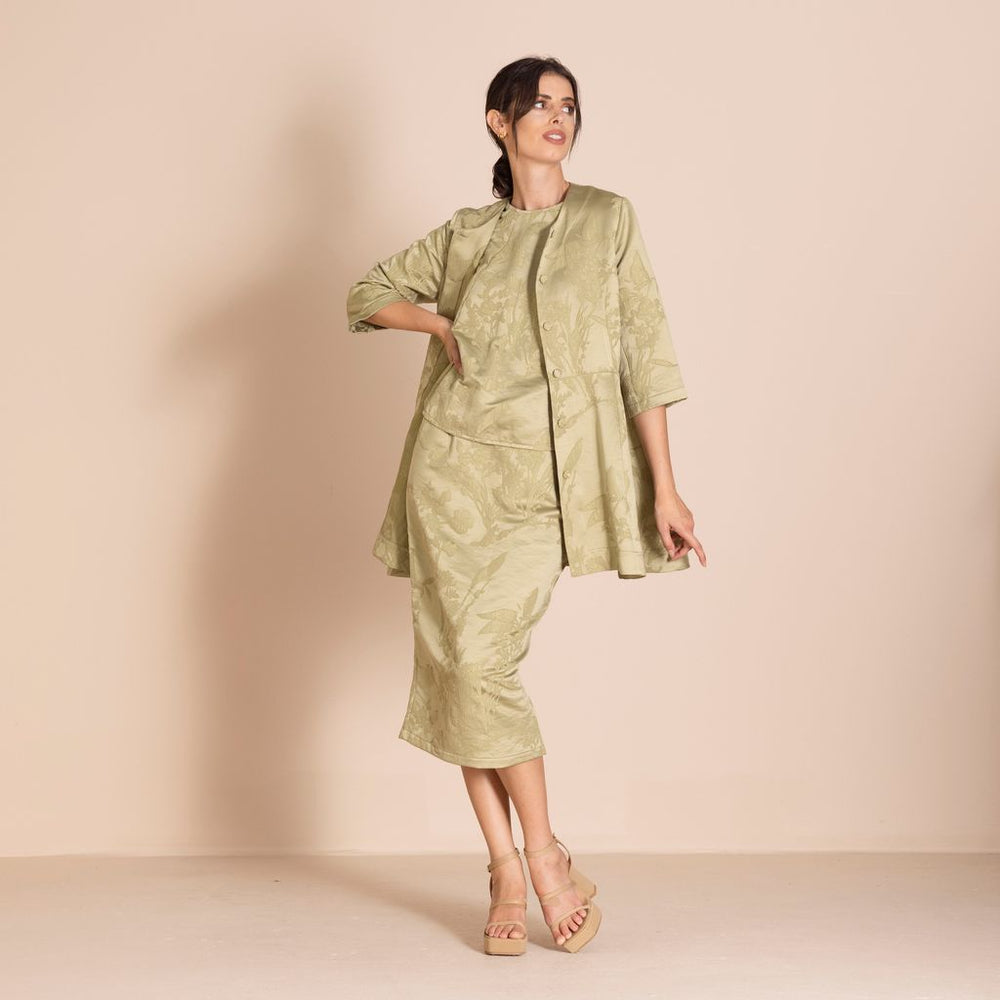 Megan Salmon - Cowslip Tyler Coat - Pistachio - M5607