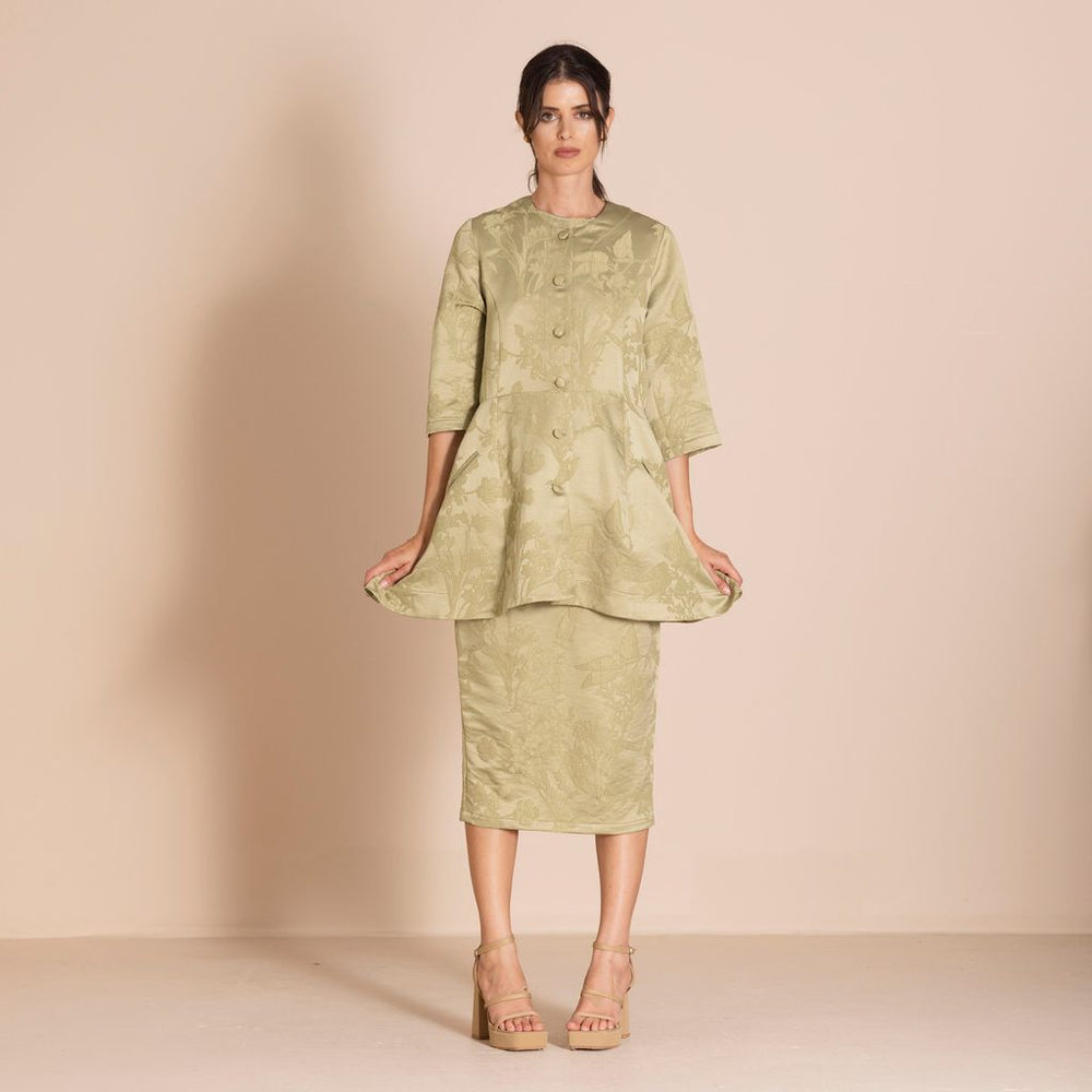 Megan Salmon - Cowslip Tyler Coat - Pistachio - M5607