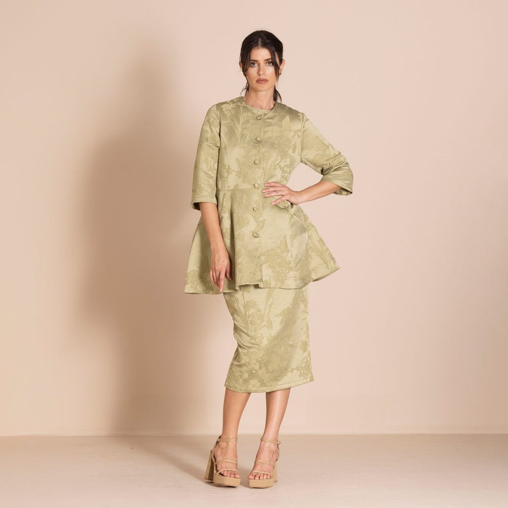 Megan Salmon - Cowslip Tyler Coat - Pistachio - M5607