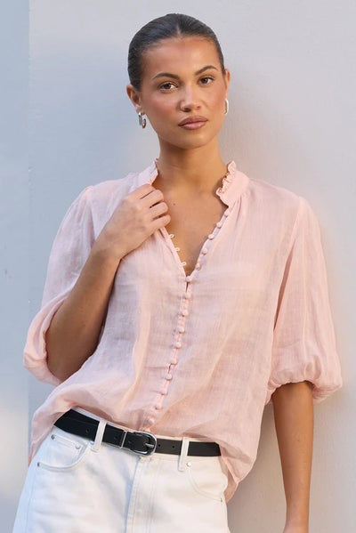 Ivy + Jack - Continuance Ramie Top - Blush