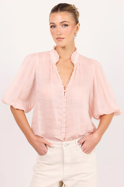 Ivy + Jack - Continuance Ramie Top - Blush