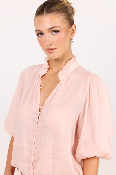 Ivy + Jack - Continuance Ramie Top - Blush