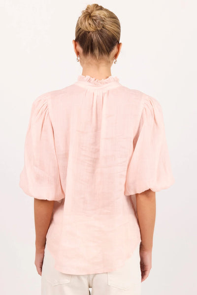 Ivy + Jack - Continuance Ramie Top - Blush