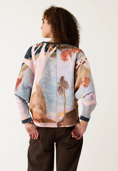 Nancybird - Dahlia Batwing Sweat - Night Herons - W26-A10NH