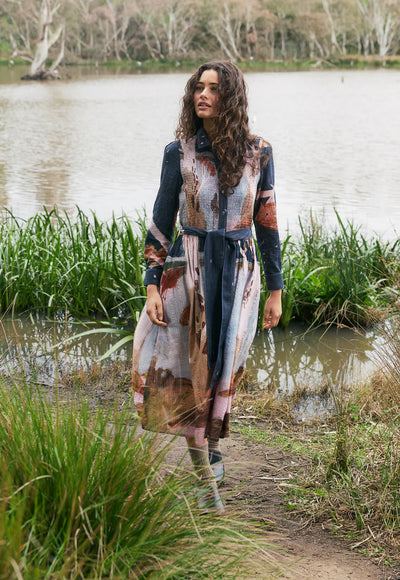 Nancybird - Delphi Dress - Night Herons - W26-A11NH