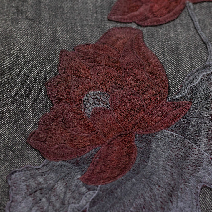 Megan Salmon - Denim Column Skirt - Black - M7609