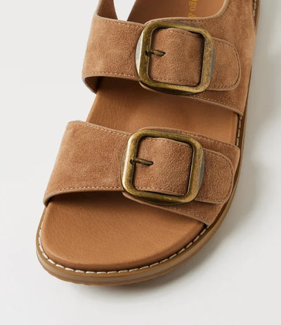 Django & Juliette - Nodrish Sandal - Light Choc Suede