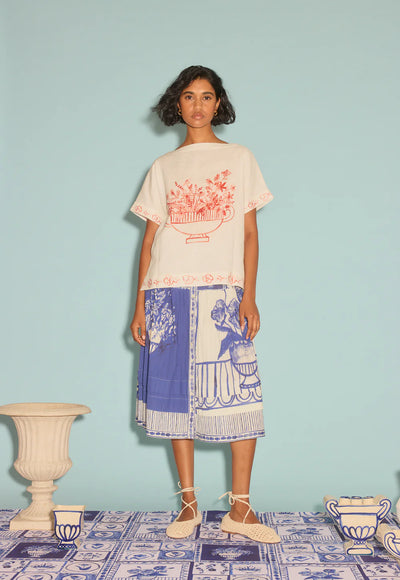 Nancybird - Dolman Top - Red Vase - S26-A24RV