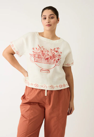 Nancybird - Dolman Top - Red Vase - S26-A24RV