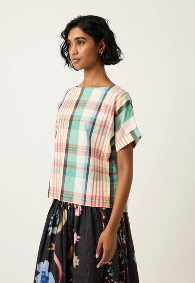 Nancybird - Dolman Top - Summer Check - S26-A39SC