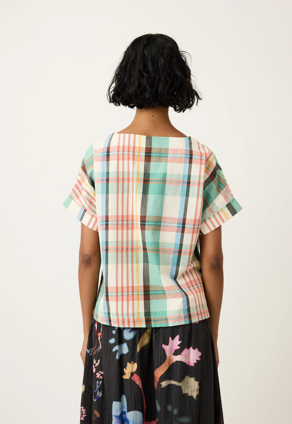Nancybird - Dolman Top - Summer Check - S26-A39SC