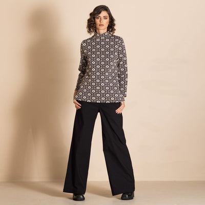 Megan Salmon - Emblem Hi Crew Sweater - MSW26-M6725