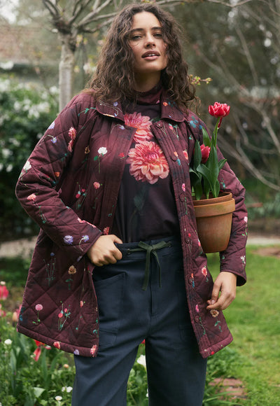 Nancybird - Flora Trench - Bloom Tile - W26-A15BT
