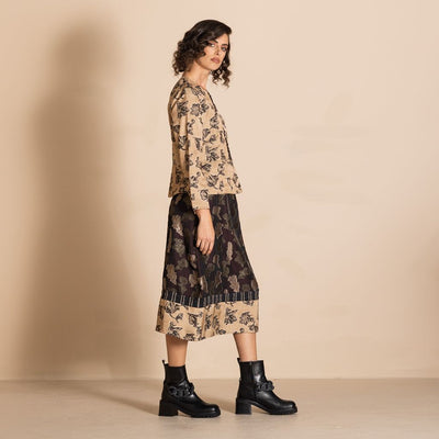 Megan Salmon - Fresco Camisole Blouse - Camel - M6742