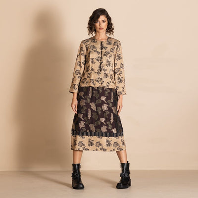 Megan Salmon - Fresco Camisole Blouse - Camel - M6742