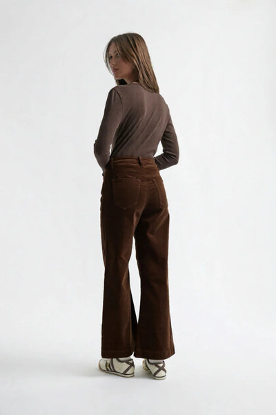 Kireina - Freya Velvet Jean - Chocolate - KWN260039