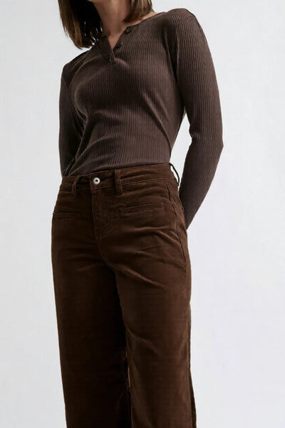 Kireina - Freya Velvet Jean - Chocolate - KWN260039