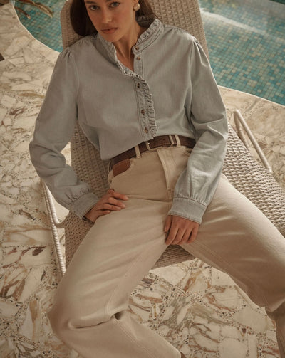 Kireina - Yolanda Shirt - Berkeley Blue - KAU260004