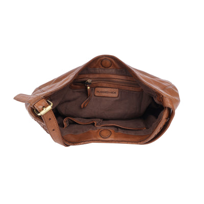 Rugged Hide - Gilmore Weave Shoulder Bag - Oak - RH-2591-OAK