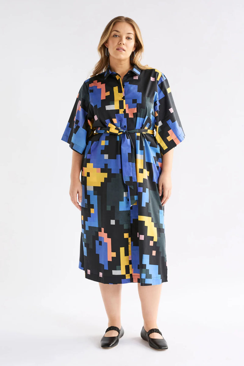 Elk the Label - Grand Shirt Dress - Luccent Print - A1336E