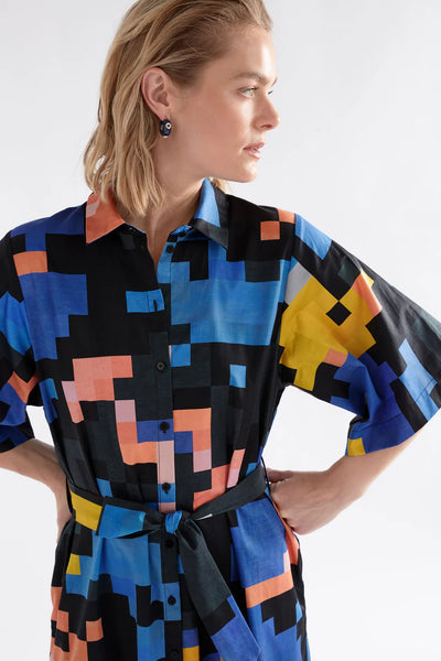 Elk the Label - Grand Shirt Dress - Luccent Print - A1336E