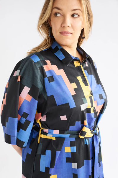 Elk the Label - Grand Shirt Dress - Luccent Print - A1336E